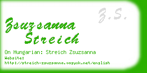 zsuzsanna streich business card